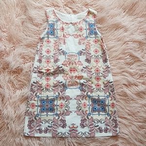 Zara Girls Dress Sz 11/12 orange blue paisley